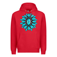Red turqoise gemstone Premium Hoodie - AdoDesignShop