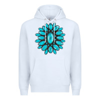 White turqoise gemstone Premium Hoodie - AdoDesignShop