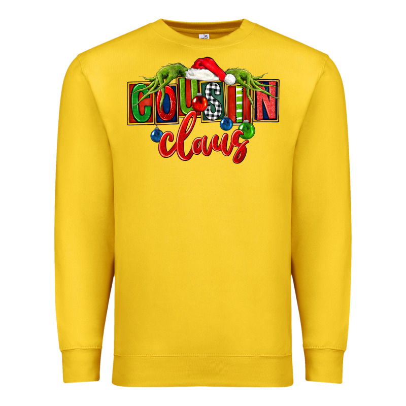 Cousin Claus Christmas Premium Sweatshirt by FaDigitalArtStudio | Teevron