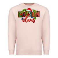 Pale Pink Cousin claus christmas Premium Sweatshirt - FaDigitalArtStudio