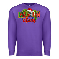 Purple Cousin claus christmas Premium Sweatshirt - FaDigitalArtStudio