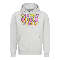 Dove Grey in my delulu era Zipper Hoodie - MaliasSmallBusiness