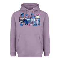 Lavender stitch coffee cups Heavyweight Hoodie - Zillion Design Studio