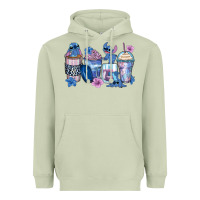 Matcha stitch coffee cups Heavyweight Hoodie - Zillion Design Studio