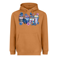 Meerkat stitch coffee cups Heavyweight Hoodie - Zillion Design Studio