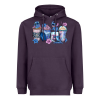Plum stitch coffee cups Heavyweight Hoodie - Zillion Design Studio