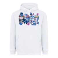 White stitch coffee cups Heavyweight Hoodie - Zillion Design Studio