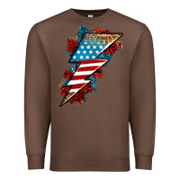 Chestnut American lightning bolt Premium Sweatshirt - Neo Western