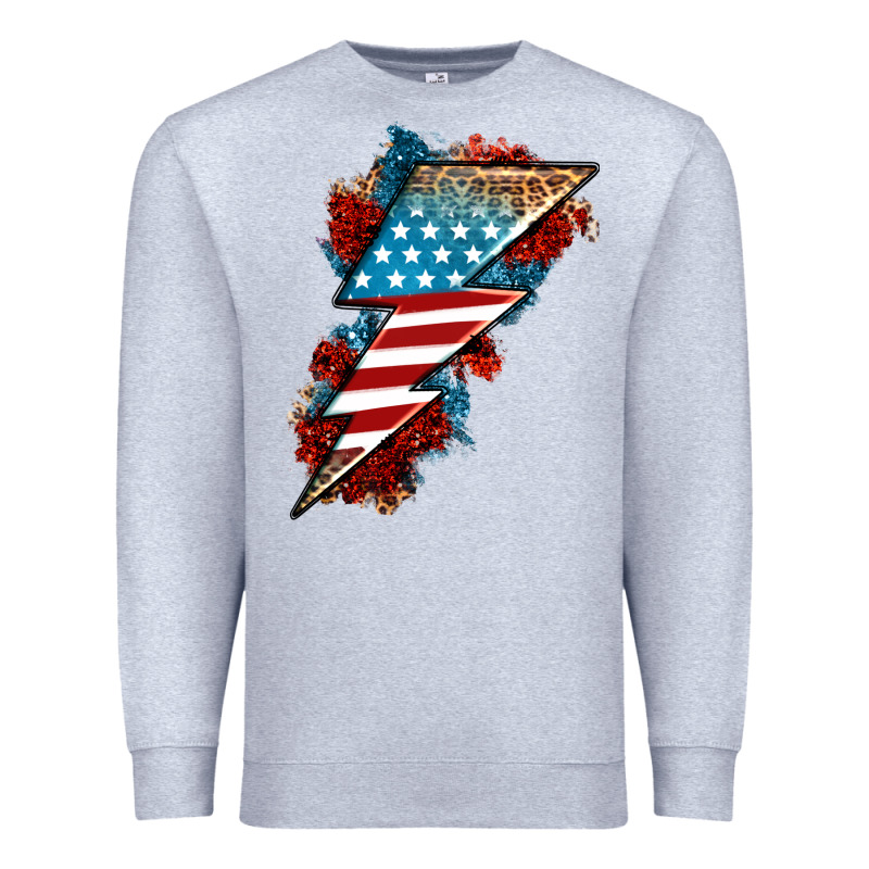 American Lightning Bolt Premium Sweatshirt by Neo Western | Teevron