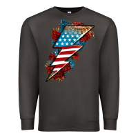 Smoke American lightning bolt Premium Sweatshirt - Neo Western