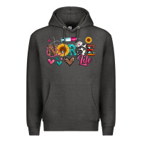 Charcoal Heather western nurse life Premium Hoodie - Artiststas