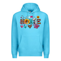 Ocean Blue western nurse life Premium Hoodie - Artiststas