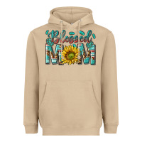 Mushroom western blessed mom with sunflower Heavyweight Hoodie - texasbilliewilder