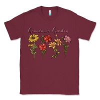 Burgundy grandma's garden Classic Tee - MaliasSmallBusiness