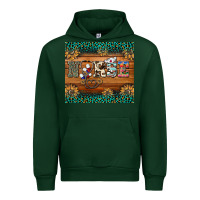 Forest Green western nurse glitter leopard sunflowers Urban Hoodie - BarkalooDesign