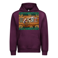 Mauve Wine western nurse glitter leopard sunflowers Urban Hoodie - BarkalooDesign