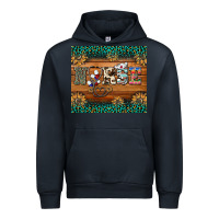 Navy western nurse glitter leopard sunflowers Urban Hoodie - BarkalooDesign