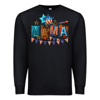 Black All American Mama 4th of July Premium Sweatshirt - CowGirlArtShop