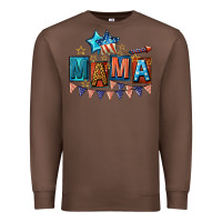 Chestnut All American Mama 4th of July Premium Sweatshirt - CowGirlArtShop
