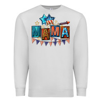 Dove Grey All American Mama 4th of July Premium Sweatshirt - CowGirlArtShop