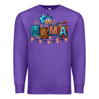 Purple All American Mama 4th of July Premium Sweatshirt - CowGirlArtShop
