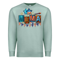 Seafoam All American Mama 4th of July Premium Sweatshirt - CowGirlArtShop