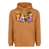 Meerkat cartoon characters coffee cups Heavyweight Hoodie - Zillion Design Studio