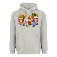 Moon Dust cartoon characters coffee cups Heavyweight Hoodie - Zillion Design Studio