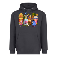 Smoke cartoon characters coffee cups Heavyweight Hoodie - Zillion Design Studio