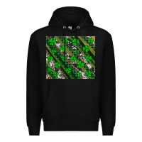 Black st patricks western brush strokes Premium Hoodie - Artiststas