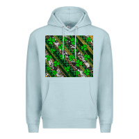 Blue Mist st patricks western brush strokes Premium Hoodie - Artiststas