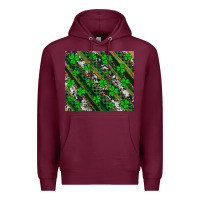 Burgundy st patricks western brush strokes Premium Hoodie - Artiststas