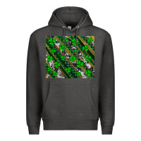 Charcoal Heather st patricks western brush strokes Premium Hoodie - Artiststas