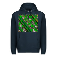 Navy st patricks western brush strokes Premium Hoodie - Artiststas
