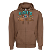 Chestnut wanted and wild Zipper Hoodie - MaliasSmallBusiness