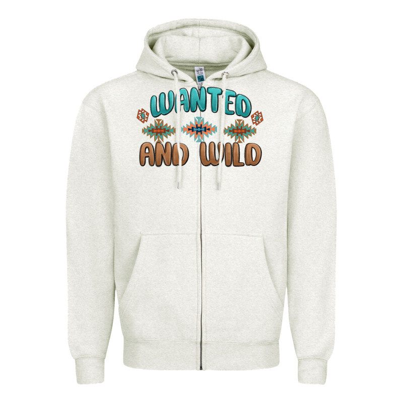 Wanted And Wild Zipper Hoodie by MaliasSmallBusiness | Teevron