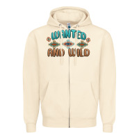 Sandshell wanted and wild Zipper Hoodie - MaliasSmallBusiness