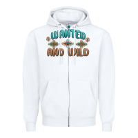 White wanted and wild Zipper Hoodie - MaliasSmallBusiness