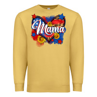 Antique Gold American mama heart Premium Sweatshirt - Neo Western
