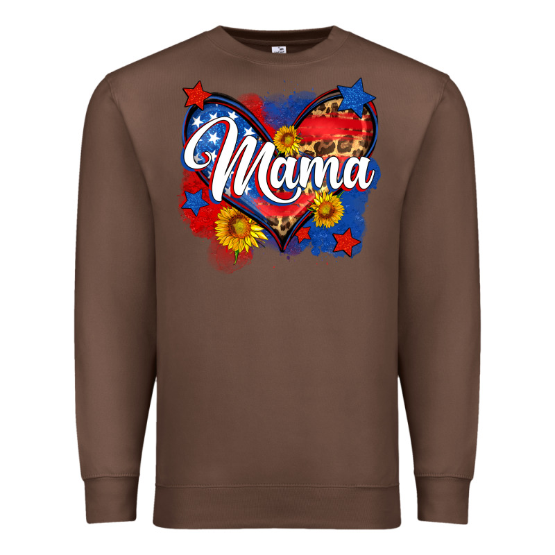 American Mama Heart Premium Sweatshirt by Neo Western | Teevron