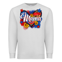 Dove Grey American mama heart Premium Sweatshirt - Neo Western