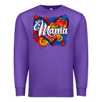 Purple American mama heart Premium Sweatshirt - Neo Western