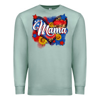 Seafoam American mama heart Premium Sweatshirt - Neo Western