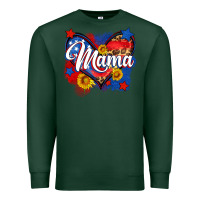 Sports Green American mama heart Premium Sweatshirt - Neo Western
