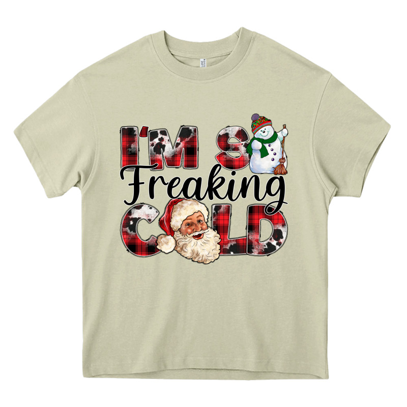 Im So Freaking Cold Heavy Core Tee by CowhideDigitalArt | Teevron