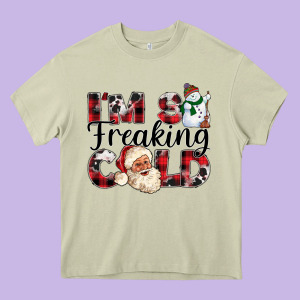 Im So Freaking Cold Heavy Core Tee Designed By Cowhidedigitalart