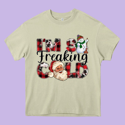 Im So Freaking Cold Heavy Core Tee Designed By Cowhidedigitalart