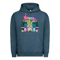 Pigment Midnight Navy easter gnomes farm truck Urban Hoodie - Jasminsmagicworld