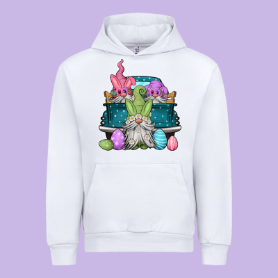 Easter Gnomes Farm Truck Urban Hoodie Designed By Jasminsmagicworld