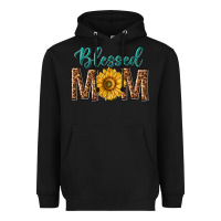 Black western blessed mom with sunflower Heavyweight Hoodie - texasbilliewilder
